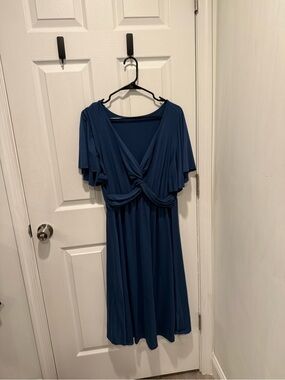 Blue Wrap Dress